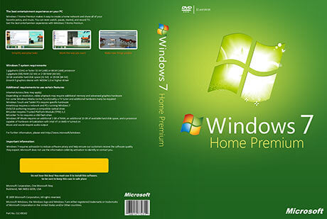 Genuine Windows 7 Home Premium Licence Key For 1PC
